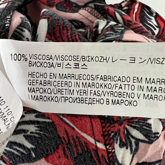 Zara Woman Sleeveless Short Romper Pink Floral 1 Piece Pockets size Medium - Picture 11 of 12